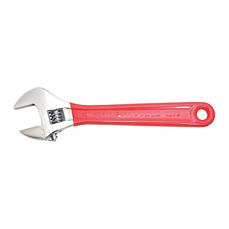 Wrench,Adjustable,Chrome,Red-Dipped,8