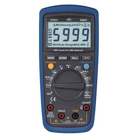 True RMS 600V AC/DC Multimeter With Non-Contact Voltage Detector