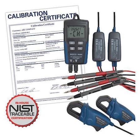 Dual Input True RMS AC Voltage/Current Datalogger With NIST Calibration Certificate