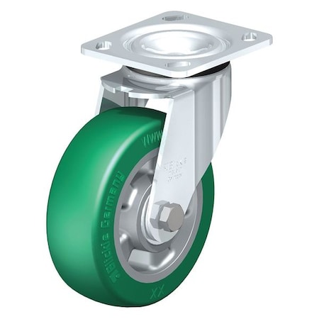 Swivel Plate Caster, PU, 6-5/16, 1210 Lb., Caster Load Rating Range: Heavy-Duty