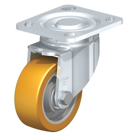 Swivel Plate Caster,PU,4,880 Lb.