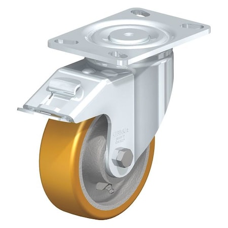 Swivel Plate Caster,PU,8,Brake