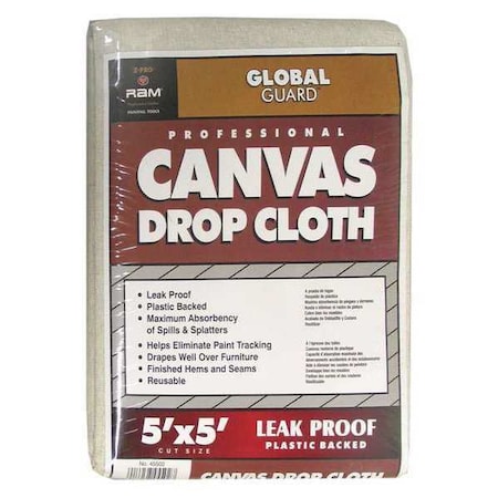 Plastic Canvas,Leak Proof,5x5 Ft.,PK12