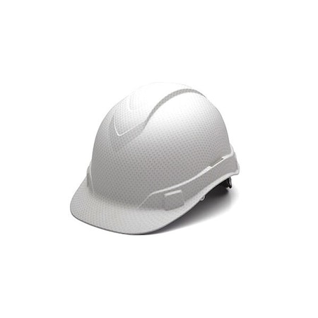 Front Brim Hard Hat, Ratchet (4-Point), White