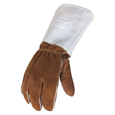 MIG Welding Gloves, Cowhide Palm, M, PR