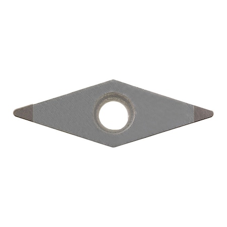 Diamond Turning Insert, Diamond, 3/8, 35  Degrees, 1/64