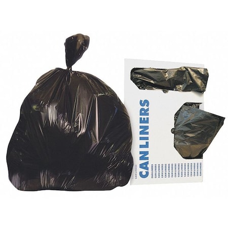 Trash Bag,43X46,Black,1.5Mil,Repro,PK100