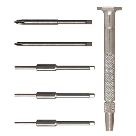 Cross Pt/Hex Set,6 Pc,Steel