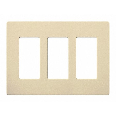 Designer Wall Plates, Number Of Gangs: 3 Gloss Finish, Ivory