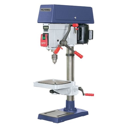 Bench Step Pulley Drill Press,16 Spd,12