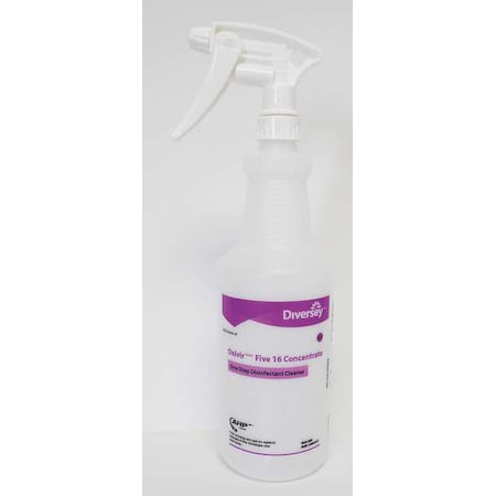 32 Oz. Clear, Preprinted Trigger Spray Bottle, 12 Pack