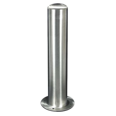 Bollard,4,Dome,Stainless Steel,Natural