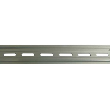 DIN Mounting Track,Aluminum,Length 2 Ft