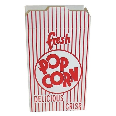 Red Popcorn Box,Reclose Tab Top,PK250