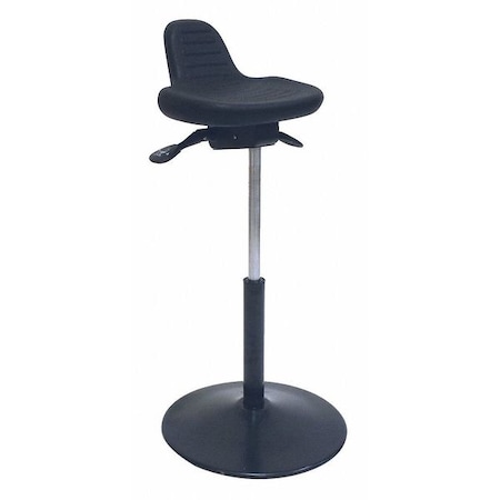 Sit Stand Stool,w/Round Steel Base