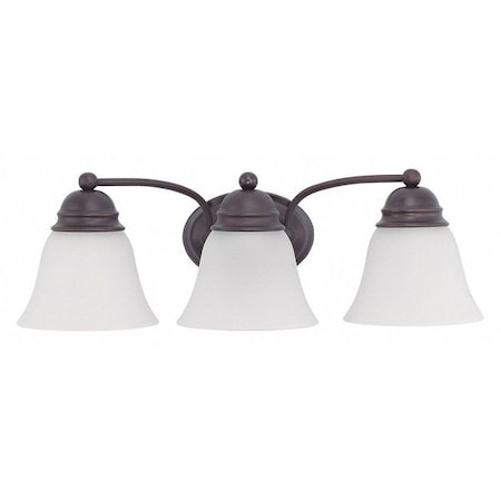Empire 3-Light 21 In. Vanity - With Frosted White Glass Color