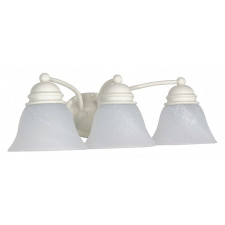 Empire 3 Light 21 In. Vanity Alabaster Glass Bell Shades Tex