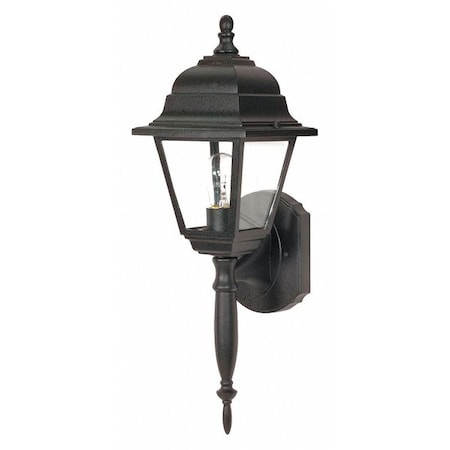 Briton 1-Light 18 In. Wall Lantern With Clear Seed Glass