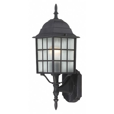 Adams 1-Light 18 In. Outdoor Wall With Frosted Glass