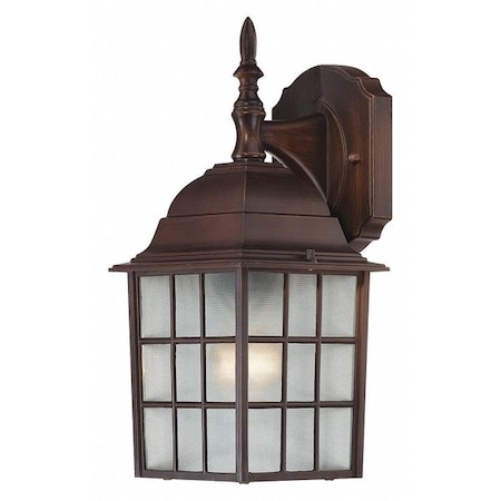 Adams 1-Light 14 In. Outdoor Wall With Frosted Glass