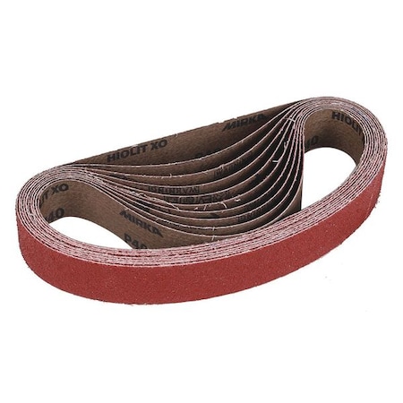 Sanding Belt, 2-1/2 W, 14 L, 80 Grit, Hiolit X