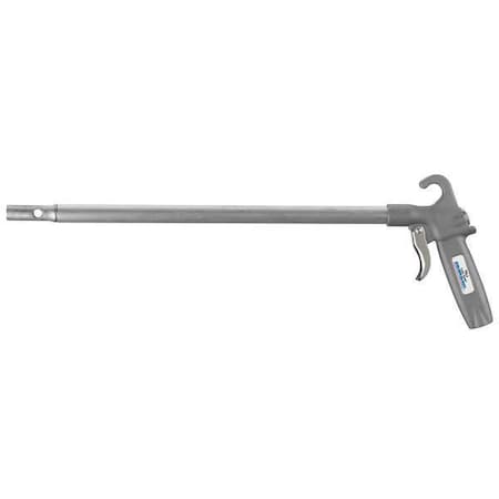 Long John Safety Air Blow Gun, 18 In Extension, Aluminum, Venturi Nozzle, Pistol Grip, 1/4 In FNPT
