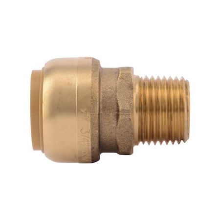 DZR Brass Male Reducing Adapter, 3/4 In Tube Size
