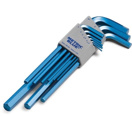 9 Piece Metric L-Shape Hex Key Set, UST195588