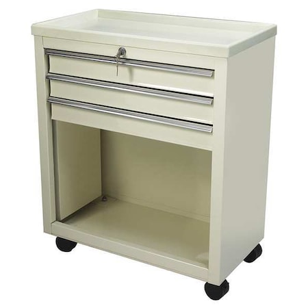 Steel Bedside & Nurse Server Cart, No Handle, 1 Shelves, 200 Lb