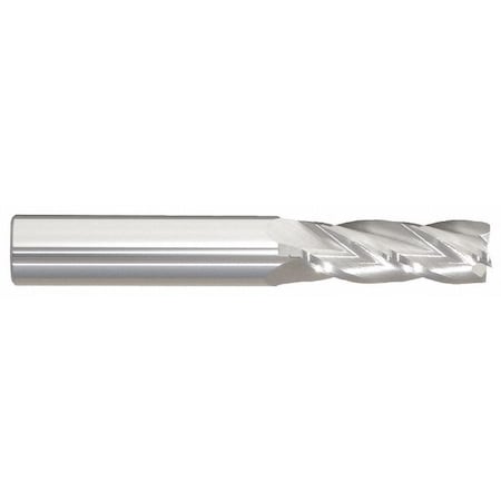Carbide End Mill,17/32In,4F,Single,3-1/2