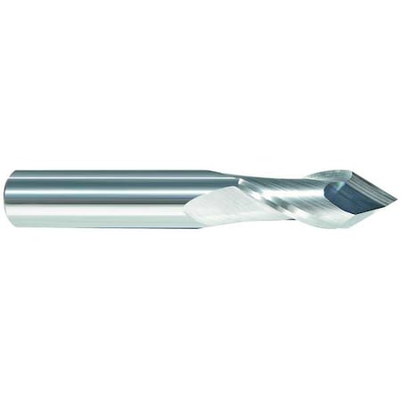 Carbide Drill Mill,1/8In,2F,Single,1-1/2