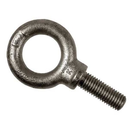 Machinery Eye Bolt With Shoulder, 3/4-10, 1-1/2 In Shank, 1-1/2 In ID, Steel, Galvanized