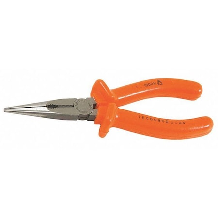 8 In Needle Nose Plier,Side Cutter Nylon Handle