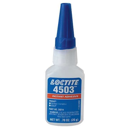 Instant Adhesive, 4503 Series, Clear, 0.7 Oz, Bottle