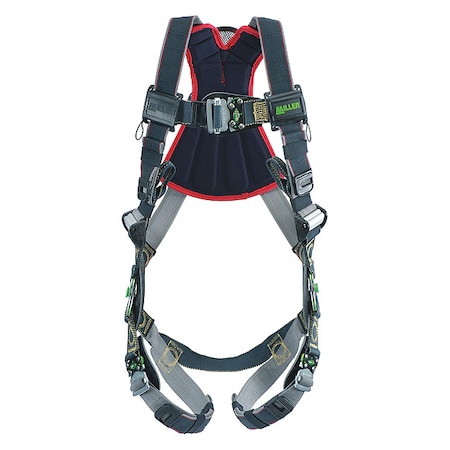 Arc-Flash Rated Full Body Harness, Vest Style, 2XL/3XL, Kevlar(R)/Nomex(R), Black