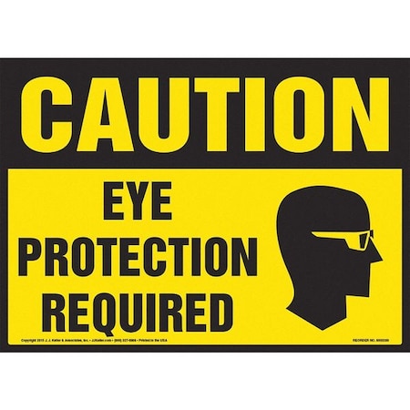 Eye Protection Required,OSHA Sign