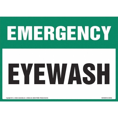 Emergency Eye Wash Sign, 8001163