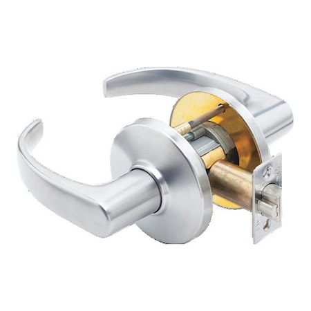 Cylindrical 9K Lock, Privacy, Lever, Rose, S3, Satin Chrome AM
