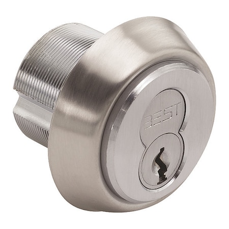 Std 1E Mortise Cylinder, C208 Cam, Satin Chrome