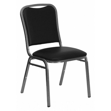 BlackBanquet Chair,22L32-1/2H,VinylSeat,HerculesSeries