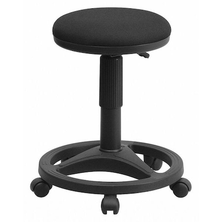 Fabric Stool W/Foot Ring,Black