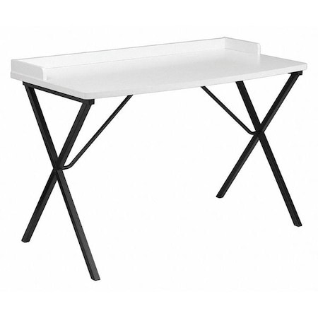 Computer Desk, 23-5/8 D, 47-1/4 W, 31-1/2 H, White, Laminate