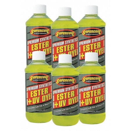 Ester Oil,UV Dye,8 Oz.,PK6