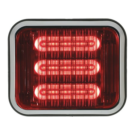 LED PrizmIi With Bezel, Red, 7X9