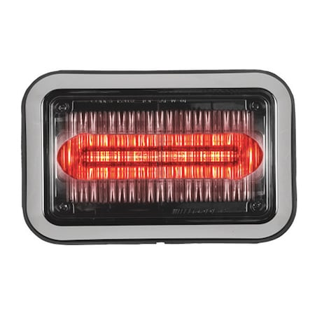 LED PrizmIi, With Bezel, Red, 4X6