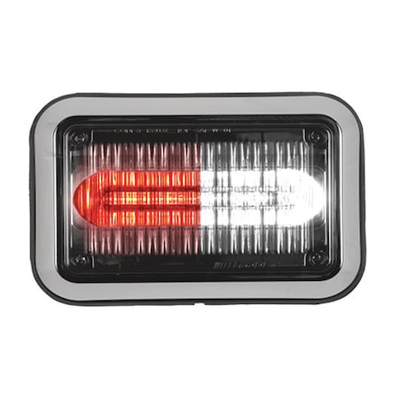 LED PrizmIi, With Bezel, Red/White, 4X6