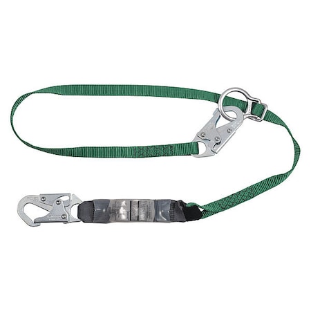 Lanyard, 6 Ft., 310 Lb. Weight Capacity, Green