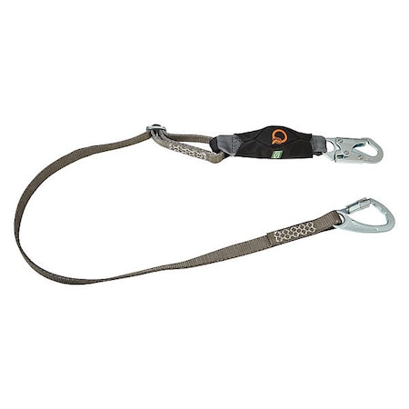 Lanyard, 6 Ft., 310 Lb. Weight Capacity, Gray