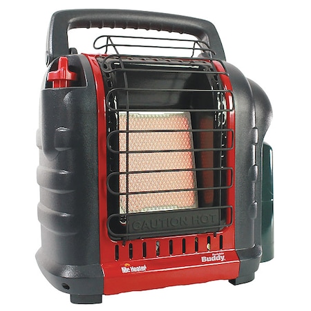 Radiant Portable Gas Heater, LP, 4000 To 9000 BtuH, 9 In Wx