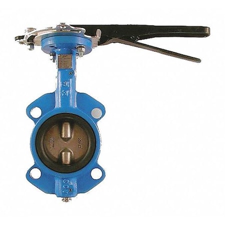 Butterfly Valve,10,Wafer Style,125 Psi